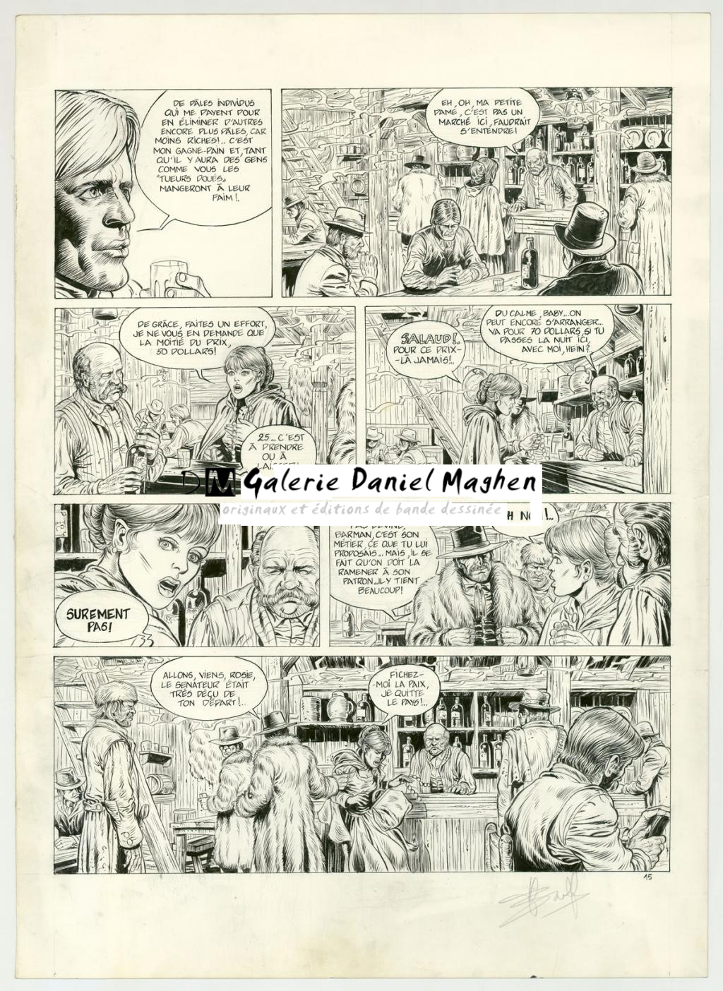 planche originale - Yves Swolfs - Encre de Chine sur papier - 3183