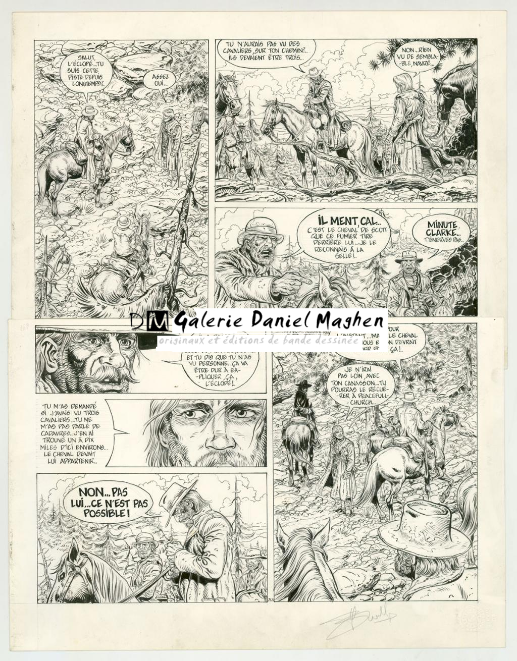 planche originale - Yves Swolfs - Encre de Chine sur papier - 3185