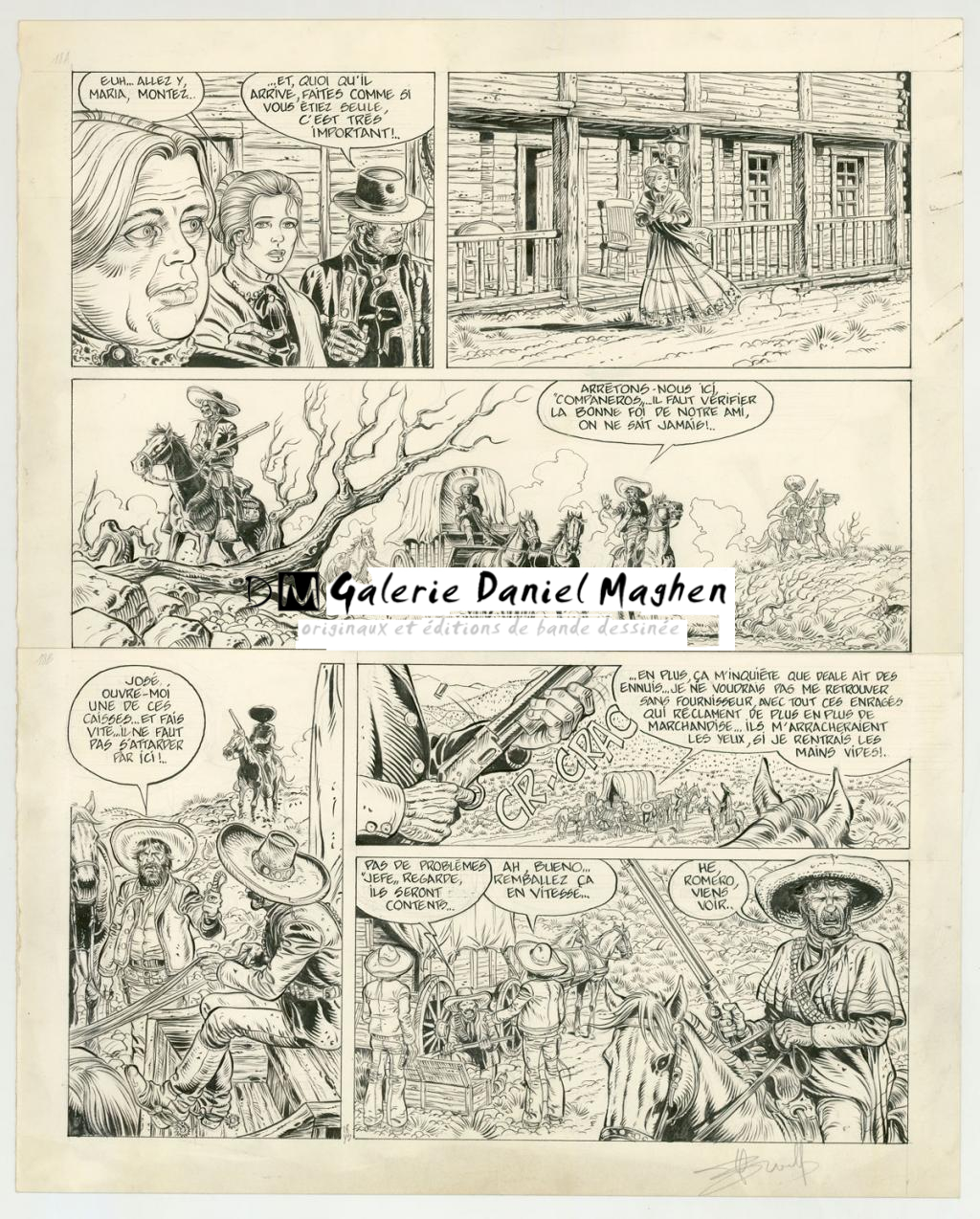 planche originale - Yves Swolfs - Encre de Chine sur papier - 3188