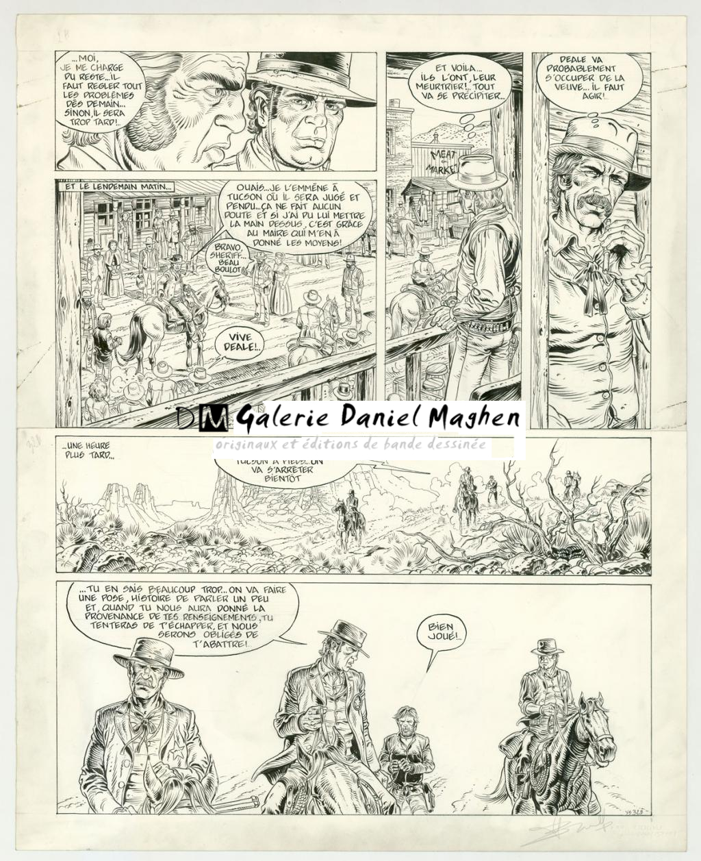 planche originale - Yves Swolfs - Encre de Chine sur papier - 3189