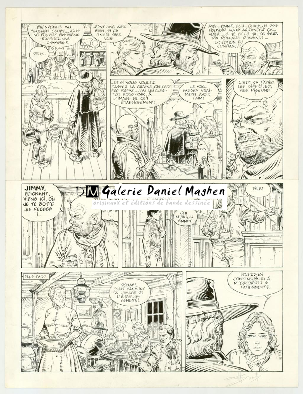 planche originale - Yves Swolfs - Encre de Chine sur papier - 3190