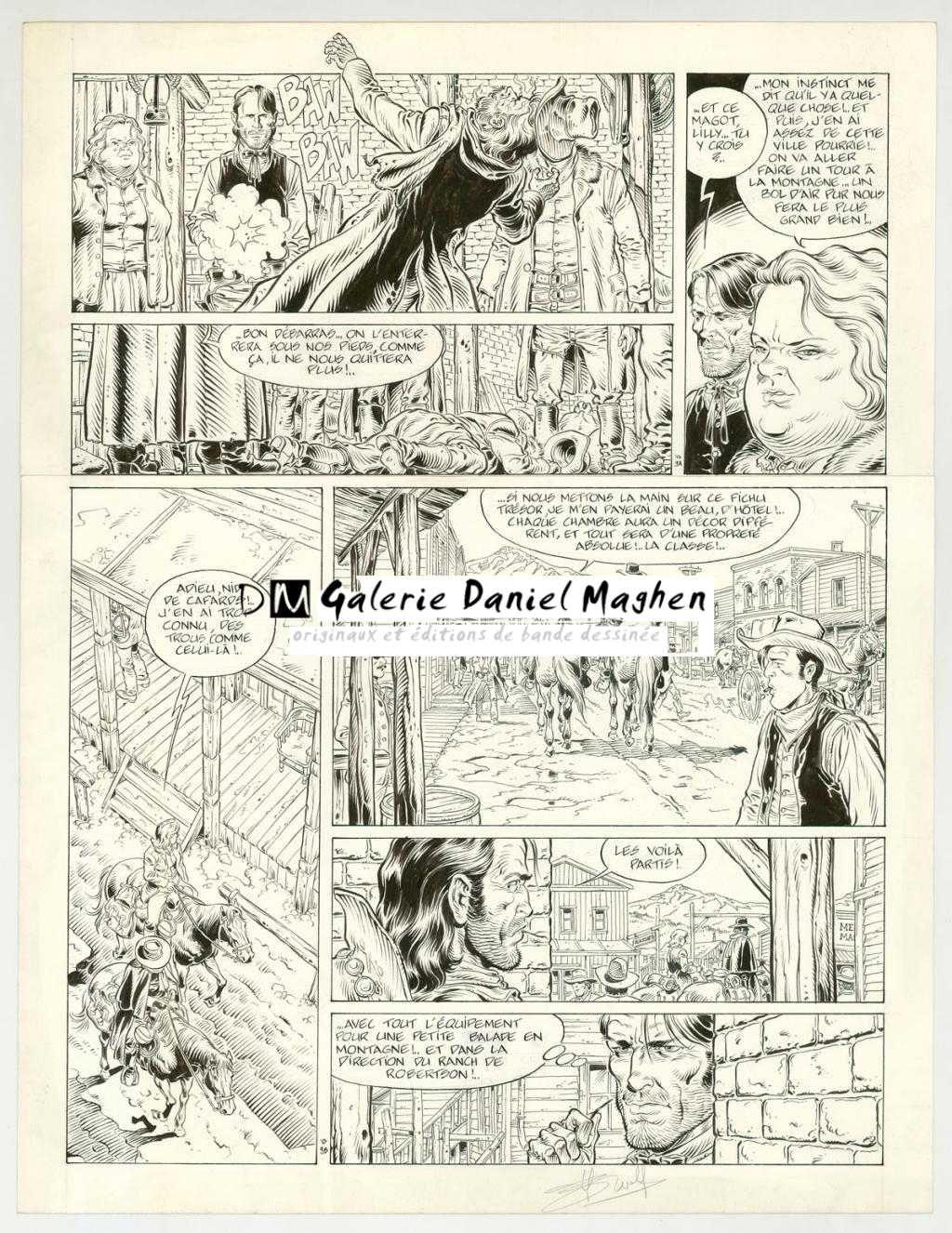 planche originale - Yves Swolfs - Encre de Chine sur papier - 3191