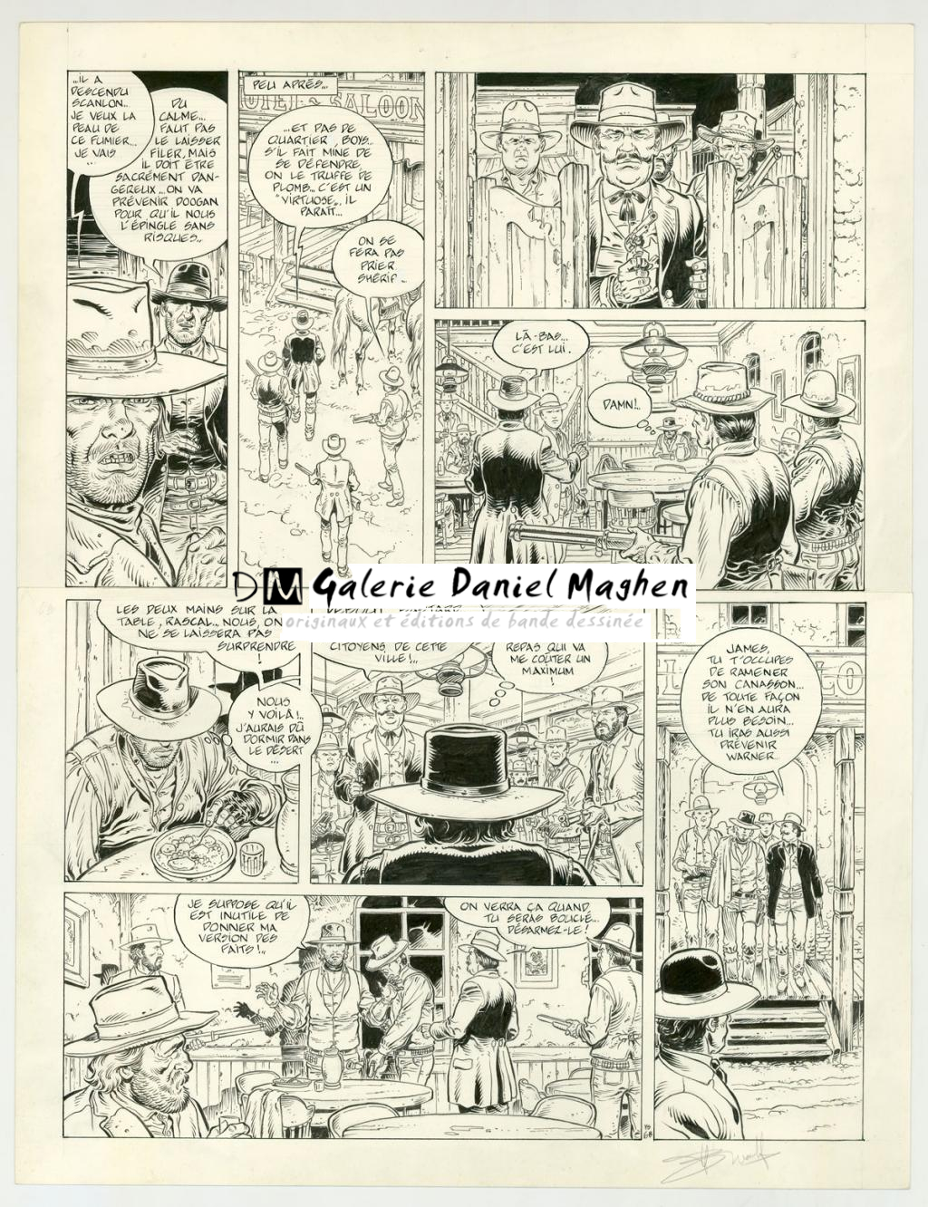 planche originale - Yves Swolfs - Encre de Chine sur papier - 3192