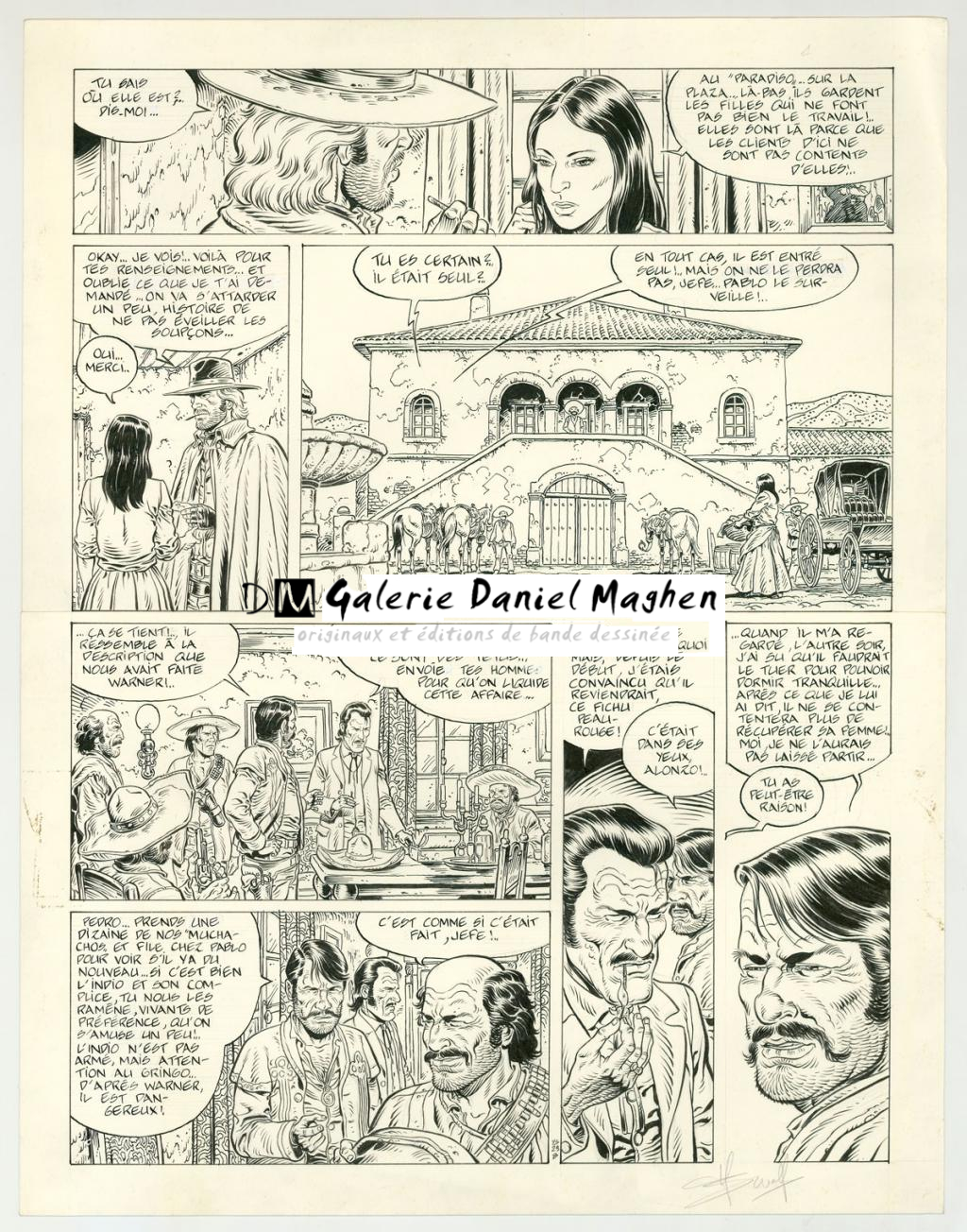 planche originale - Yves Swolfs - Encre de Chine sur papier - 3194