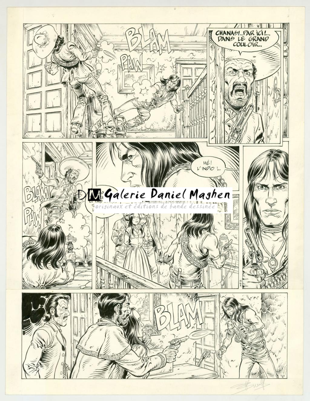 planche originale - Yves Swolfs - Encre de Chine sur papier - 3196