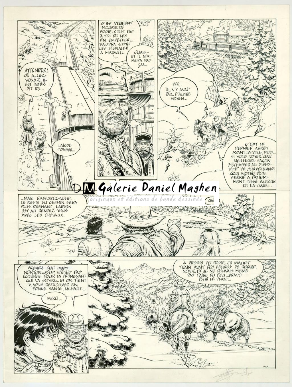 planche originale - Yves Swolfs - Encre de Chine sur papier - 3198