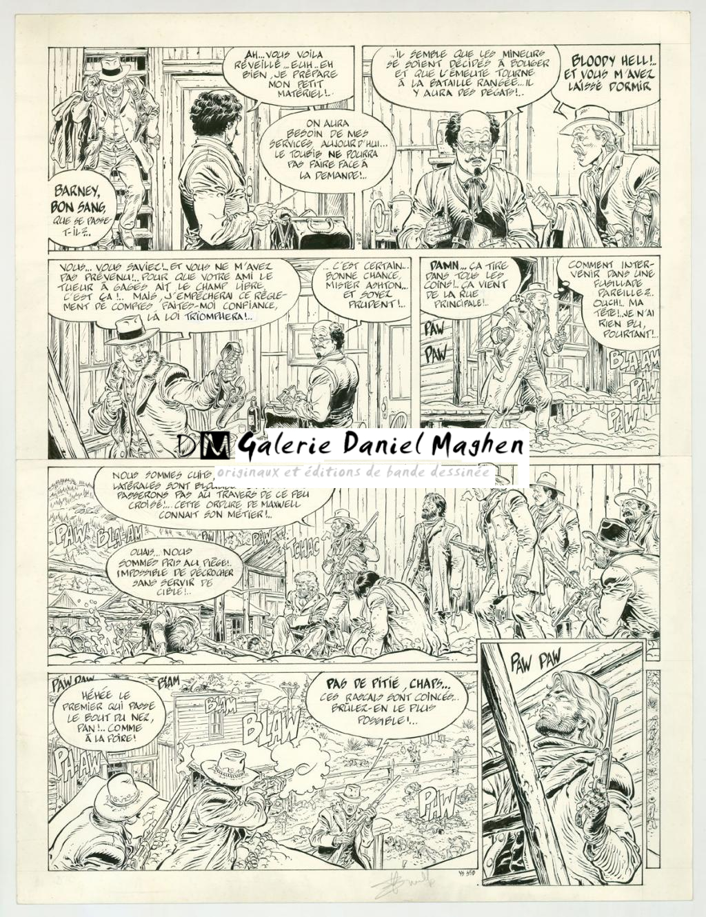 planche originale - Yves Swolfs - Encre de Chine sur papier - 3199