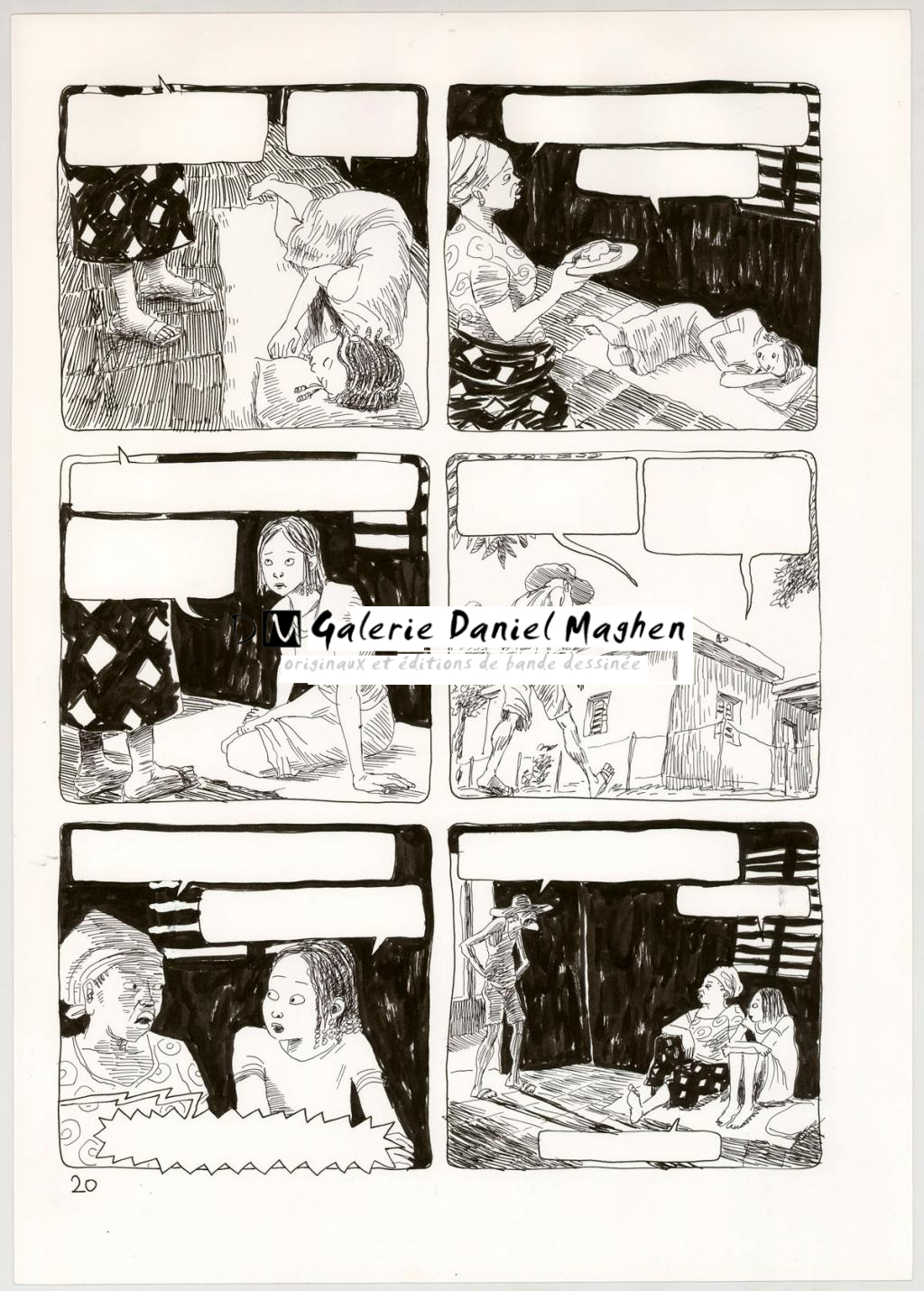 Planche originale - Clément Oubrerie - Encre de Chine sur papier - 4431