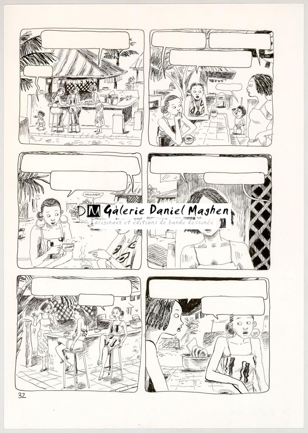 Planche originale - Clément Oubrerie - Encre de Chine sur papier - 4433