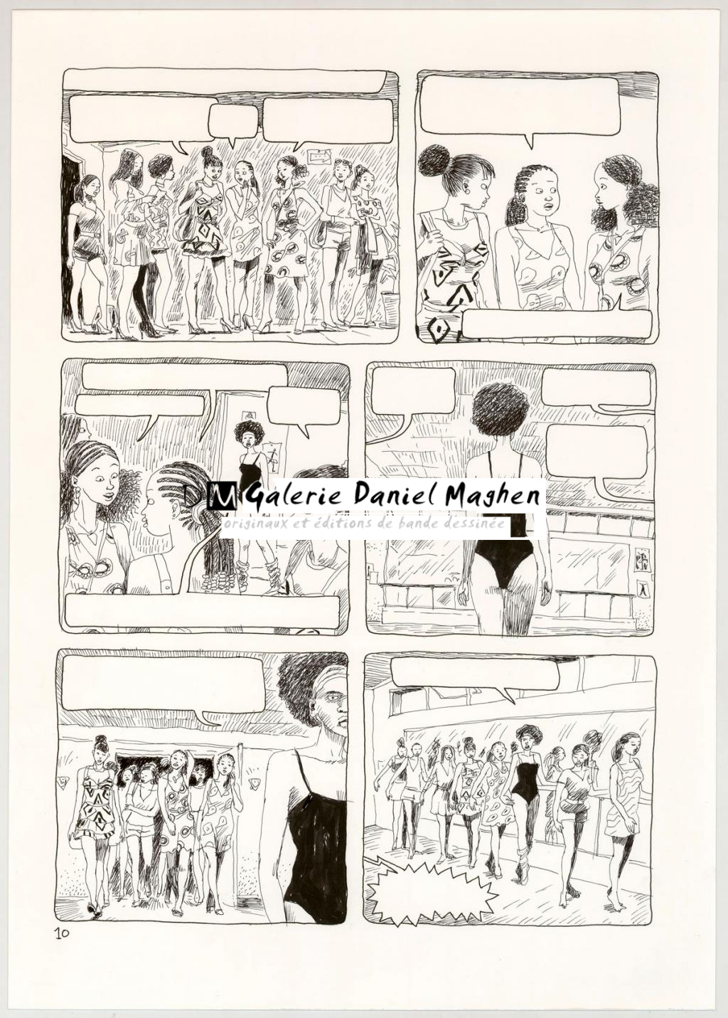 Planche originale - Clément Oubrerie - Encre de Chine sur papier - 4434