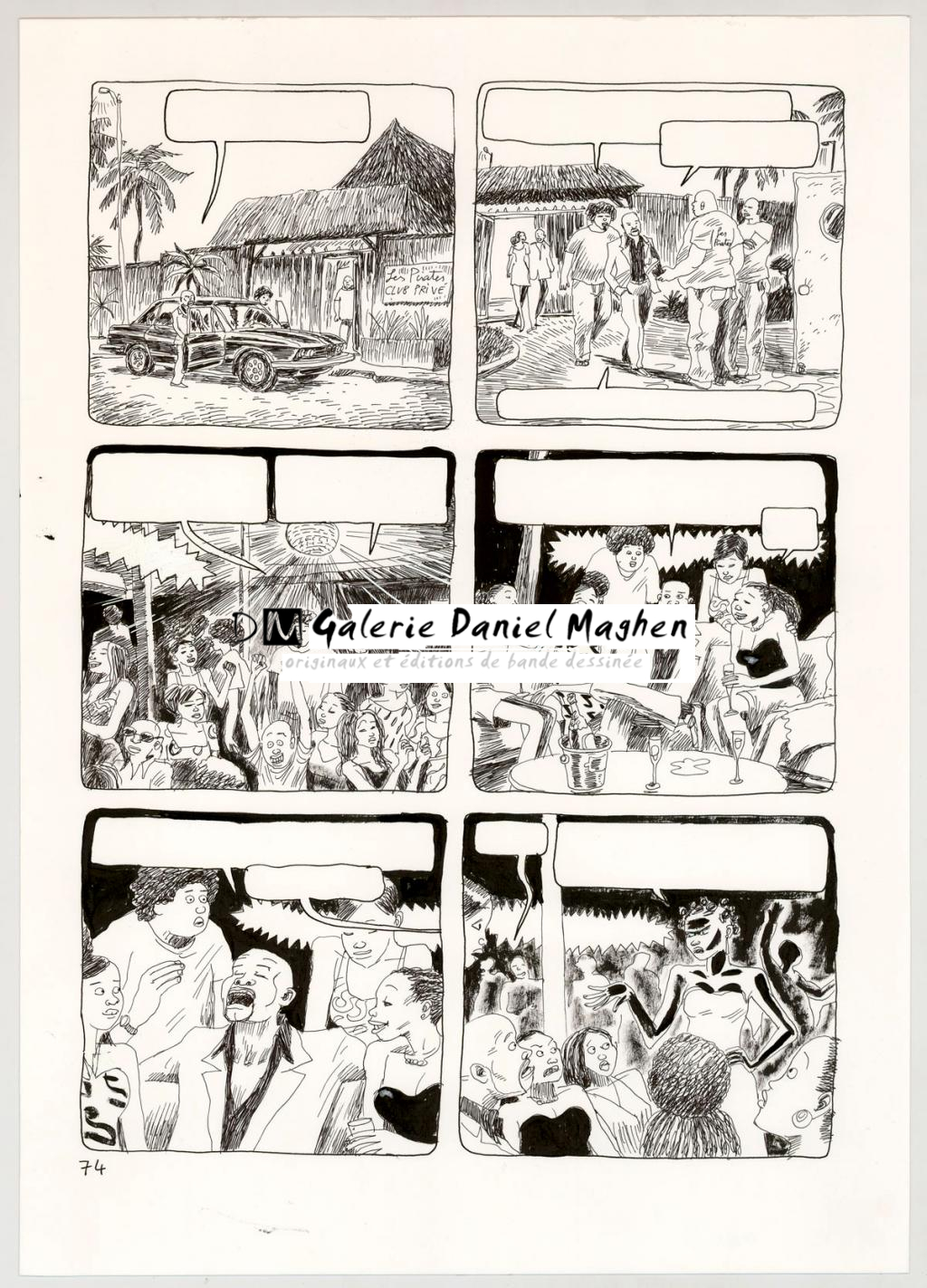 Planche originale - Clément Oubrerie - Encre de Chine sur papier - 4435