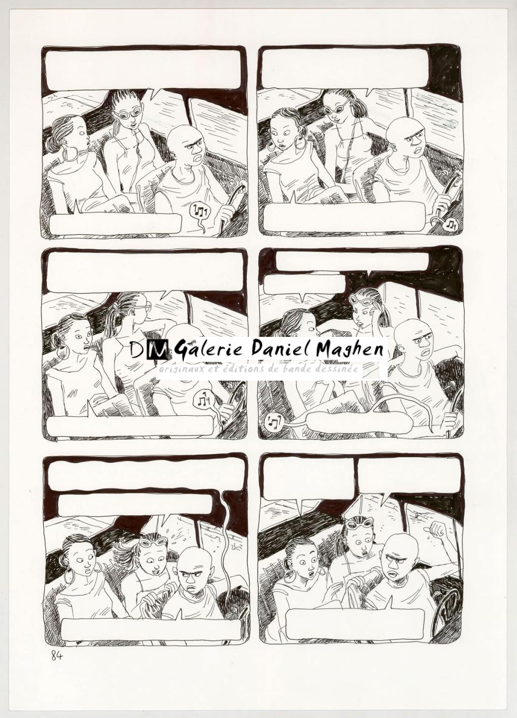 Planche originale - Clément Oubrerie - Encre de Chine sur papier - 4436