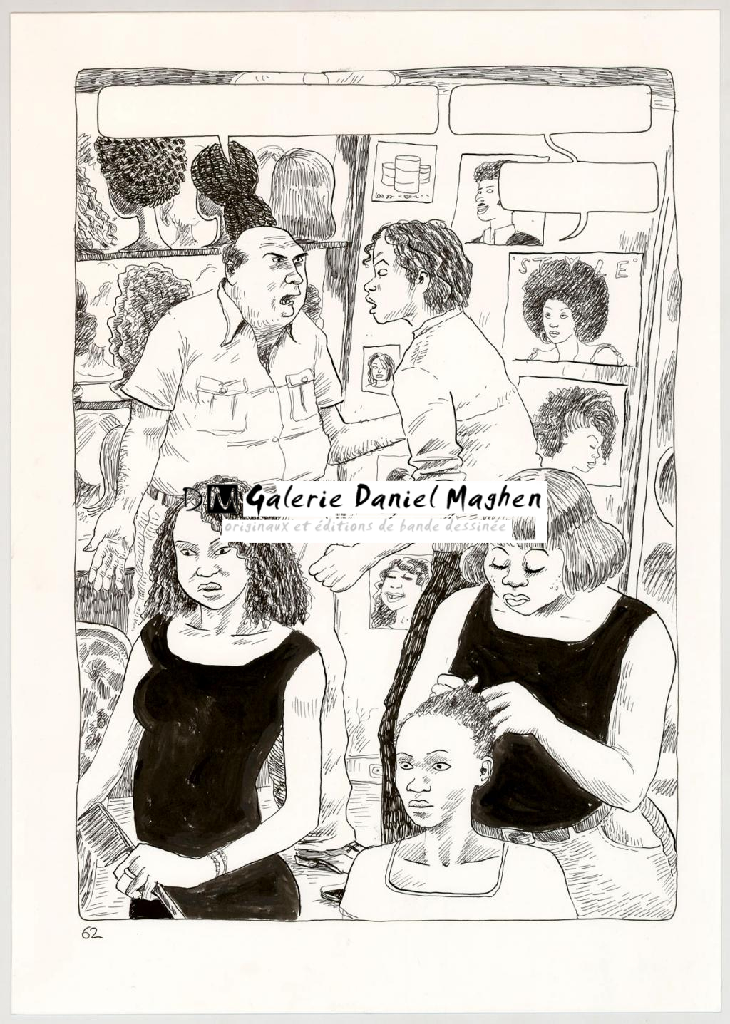 Planche originale - Clément Oubrerie - Encre de Chine et feutre sur papier - 4438