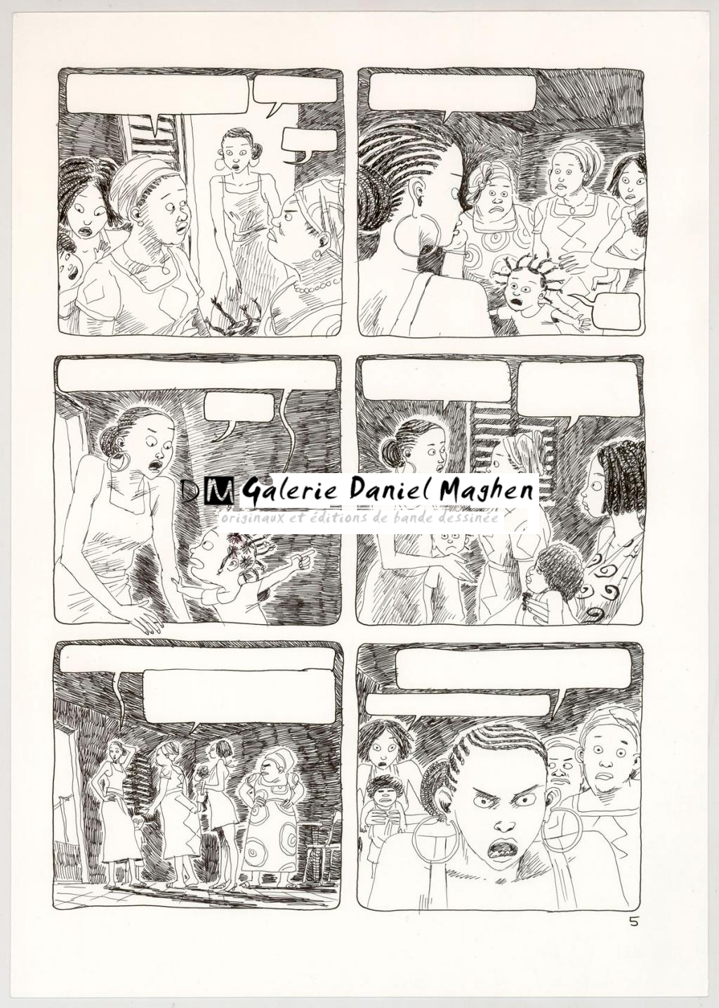 Planche originale - Clément Oubrerie - Encre de Chine sur papier - 4439