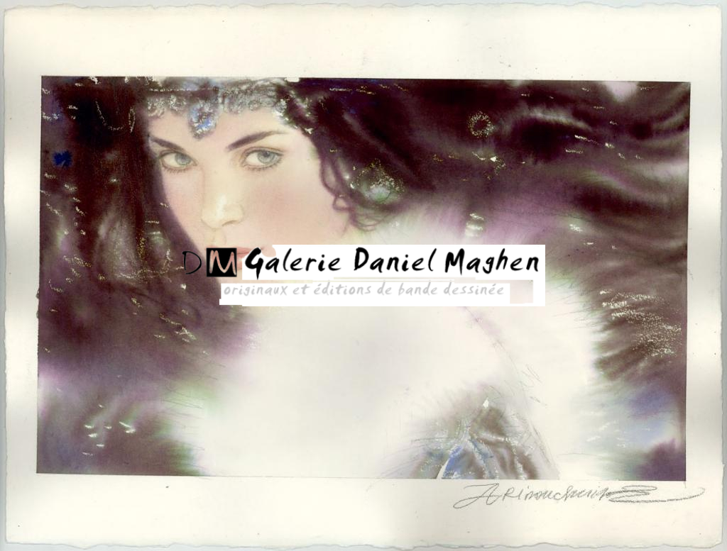 Illustration originale - Andréï Arinouchkine - Aquarelle sur papier - 4156