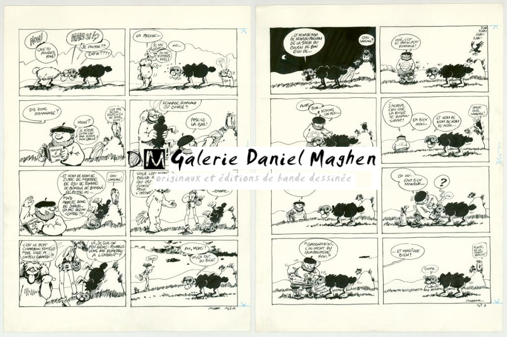 histoire complète en 2 planches originales - F'murr - Encre de Chine sur papier - 3485