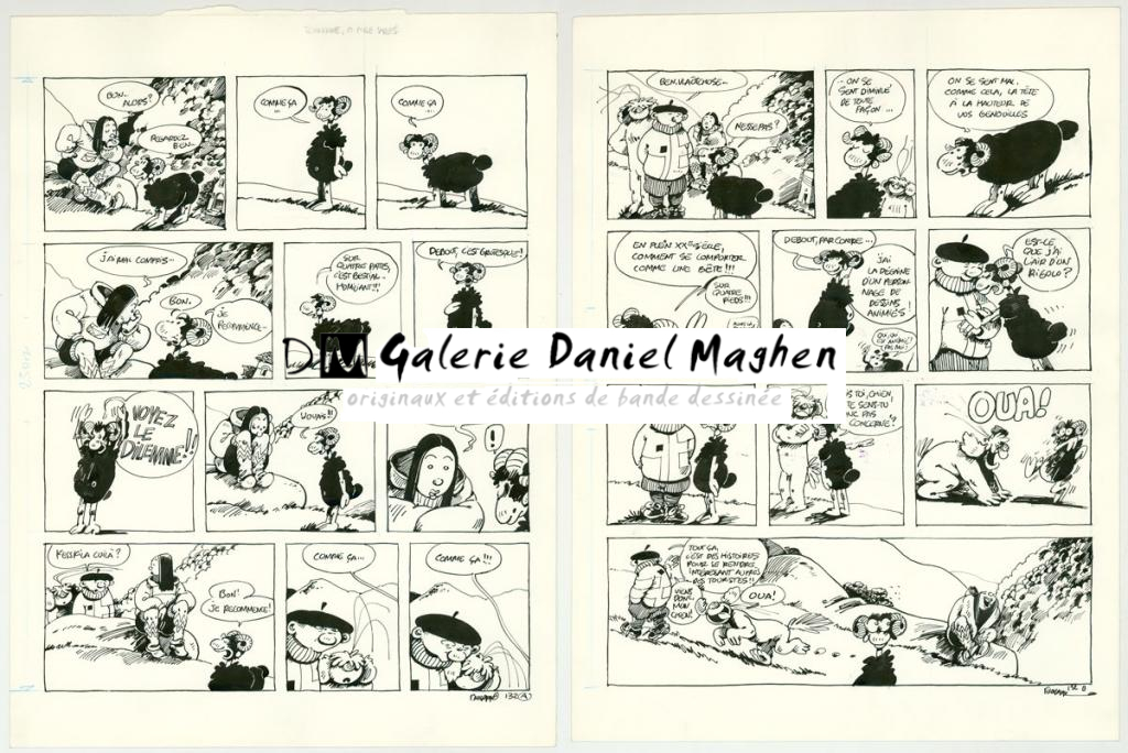 histoire complète en 2 planches originales - F'murr - Encre de Chine sur papier - 3486