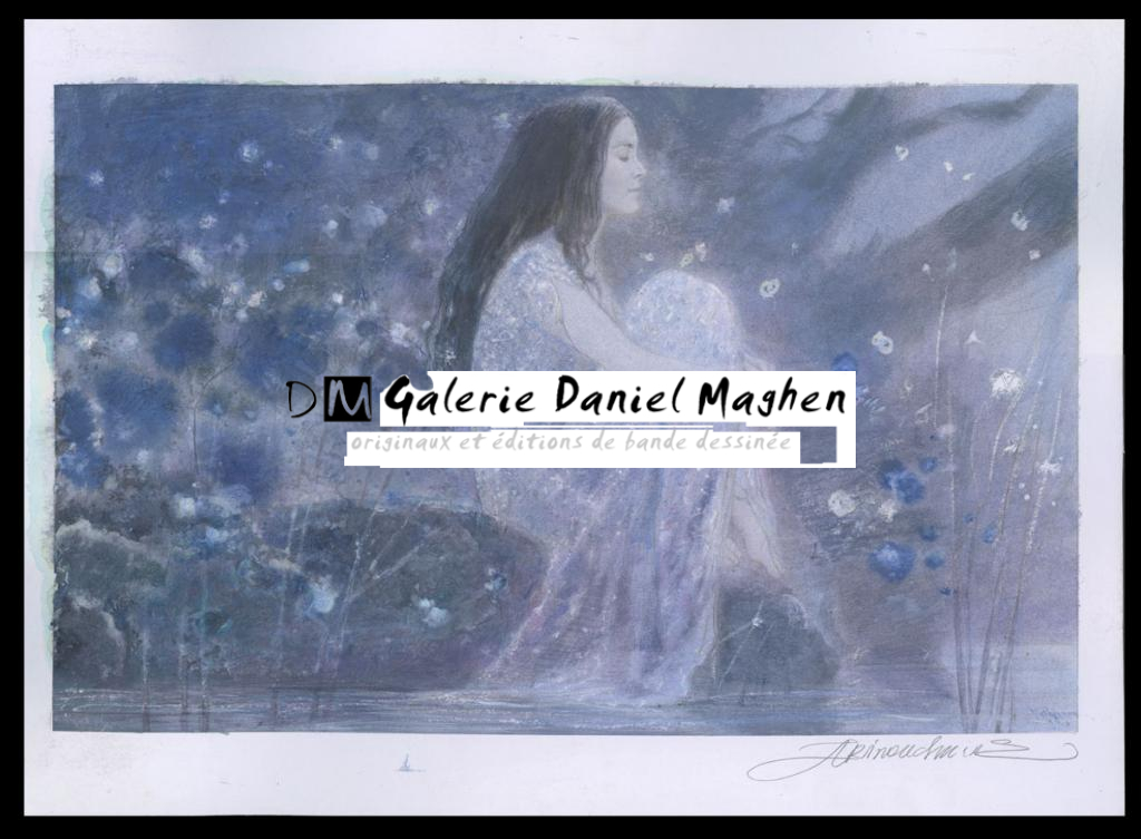 Illustration originale - Andréï Arinouchkine - Aquarelle sur papier - 4104