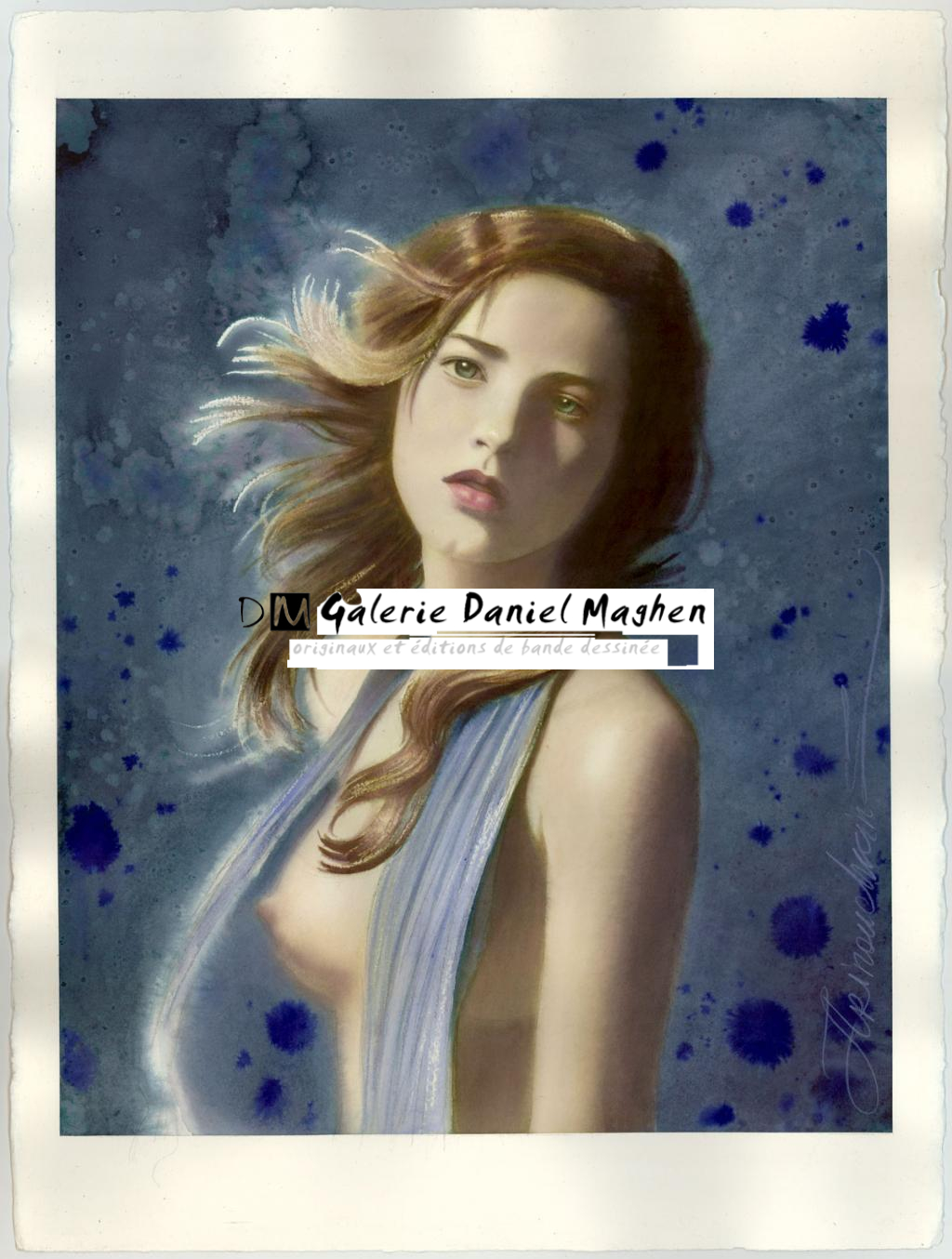 Illustration originale - Andréï Arinouchkine - Aquarelle sur papier - 4105