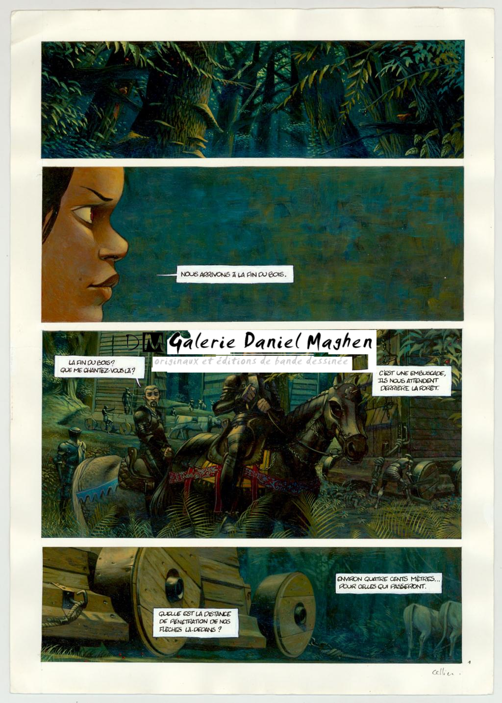 Planche originale - Jean-François Cellier - Acrylique sur papier - 3221