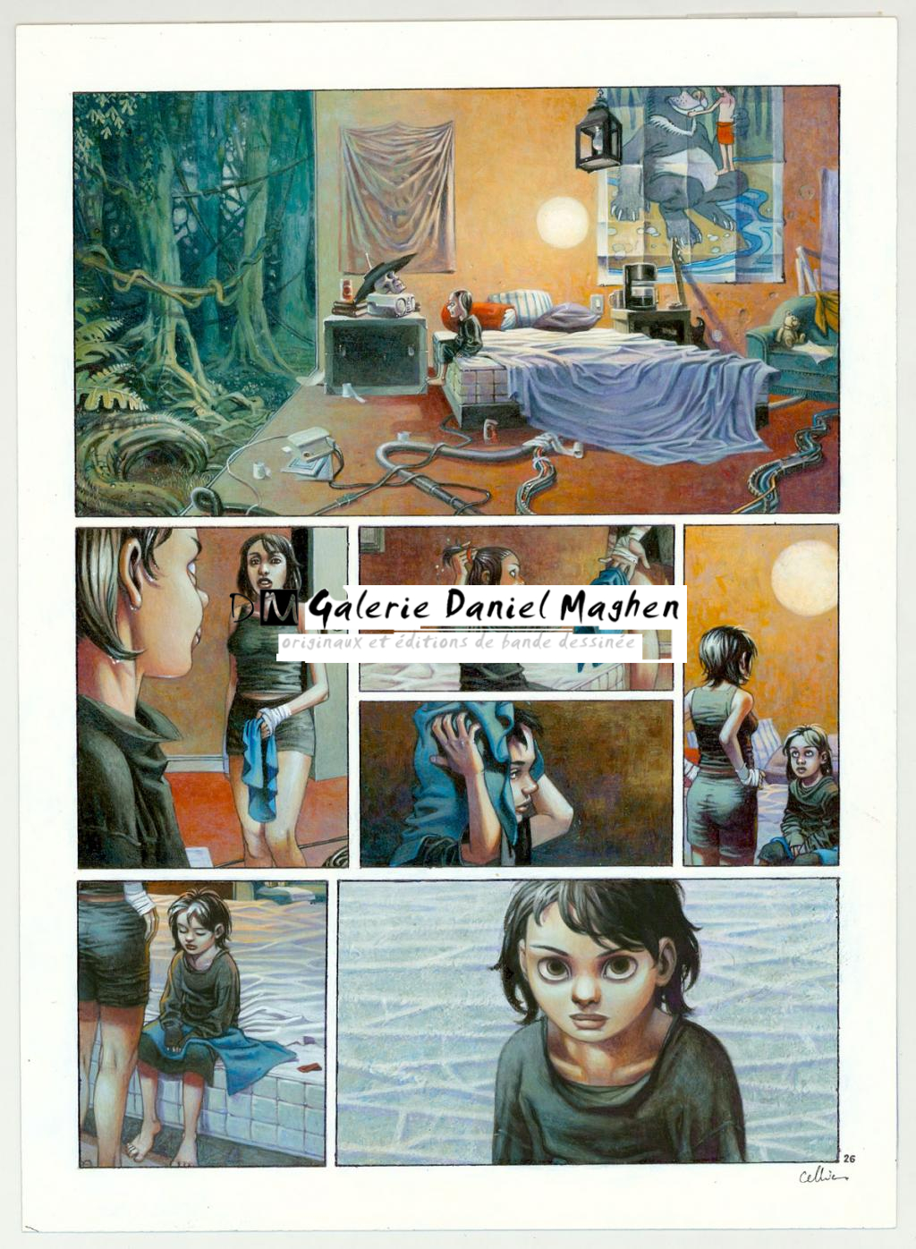 Planche originale - Jean-François Cellier - Acrylique sur papier - 3225