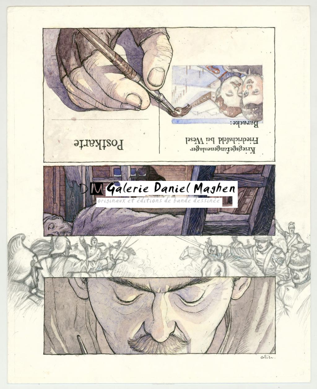 Lot de 4 planches originales - Jean-François Cellier - Acrylique sur papier - 3228