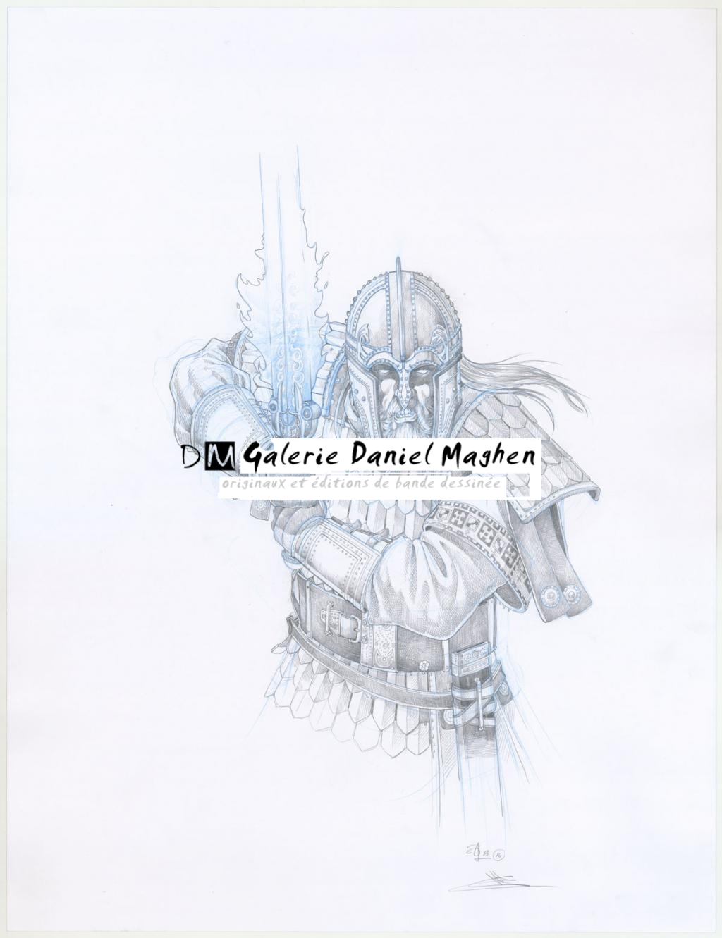 Illustration originale, Lancelot - Erwan Seure-Le Bihan - Crayon sur papier - 3237