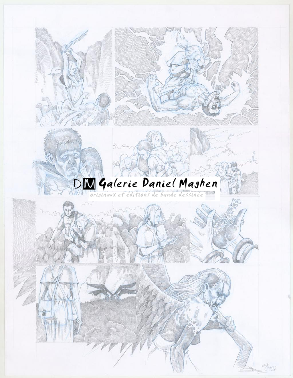 Planche originale - Erwan Seure-Le Bihan - Crayon noir et crayon de couleur - 3245