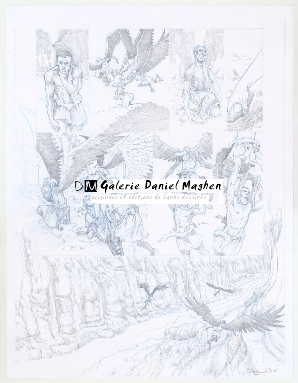 Planche originale - Erwan Seure-Le Bihan - Crayon noir et crayon de couleur - 3246