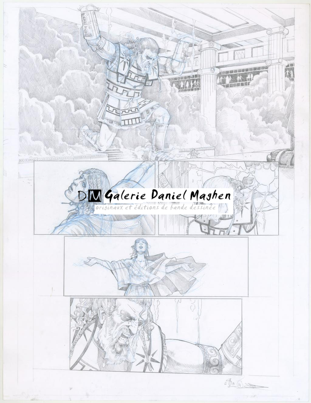 Planche originale - Erwan Seure-Le Bihan - Crayon noir et crayon de couleur - 3249