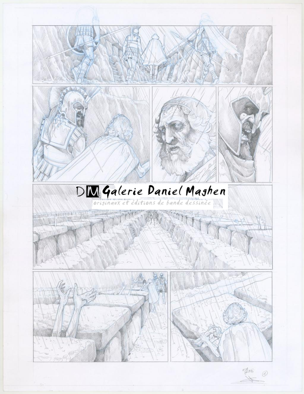 Planche originale - Erwan Seure-Le Bihan - Crayon noir et crayon de couleur - 3250