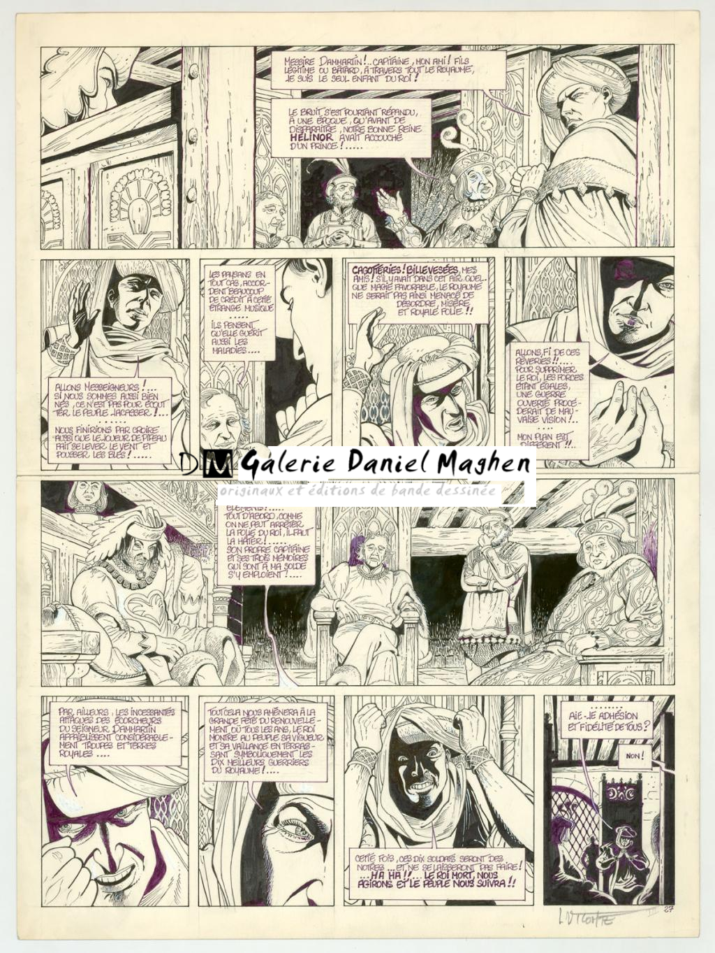 Planche originale (retouches au correcteur blanc, retouches et texte au feutre) - Laurent Vicomte - Encre de Chine sur papier - 3354