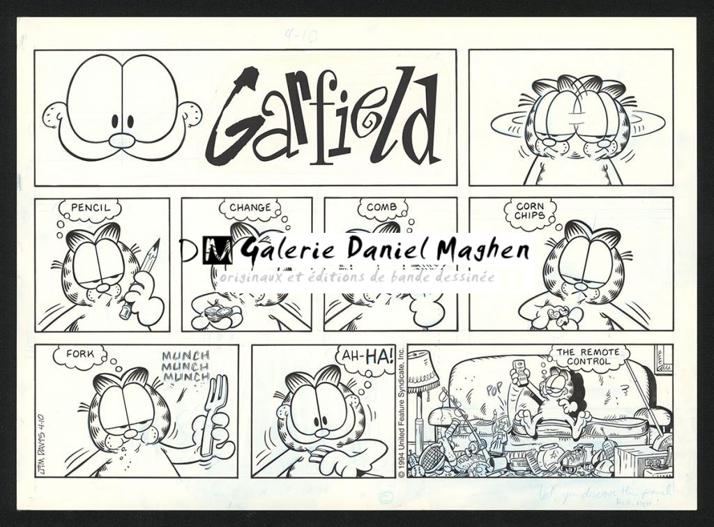 Planche originale publiée - Jim Davis - Encre de Chine sur papier - 5781