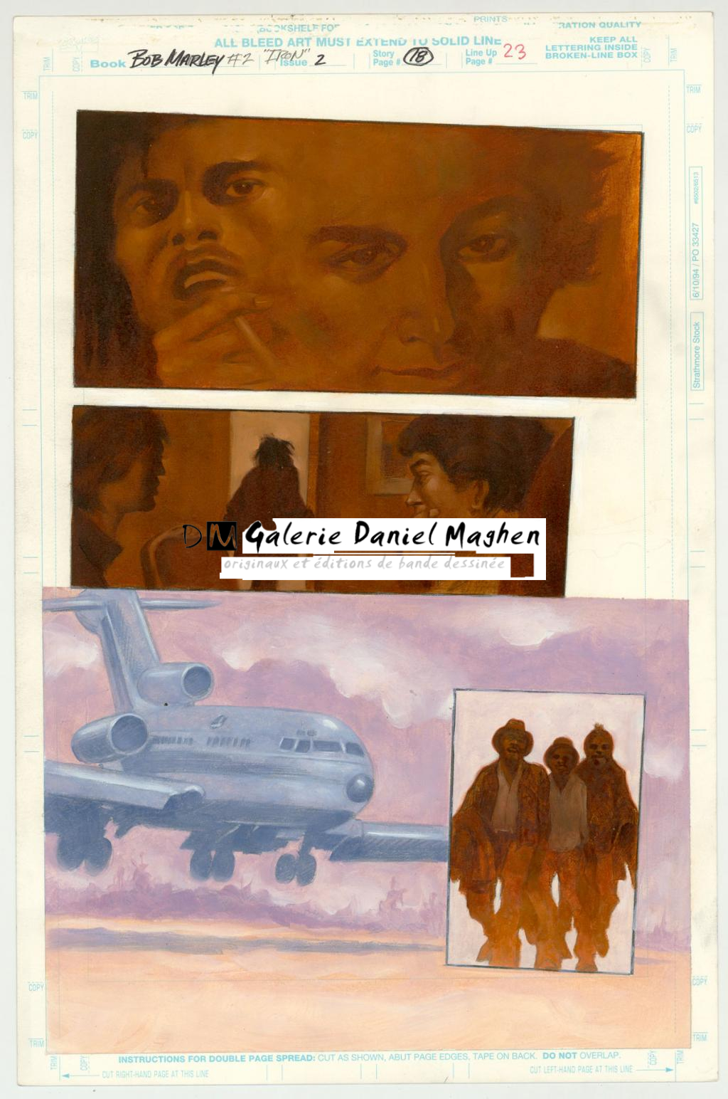 Planche originale - Gene Colan - Acrylique sur papier - 3233