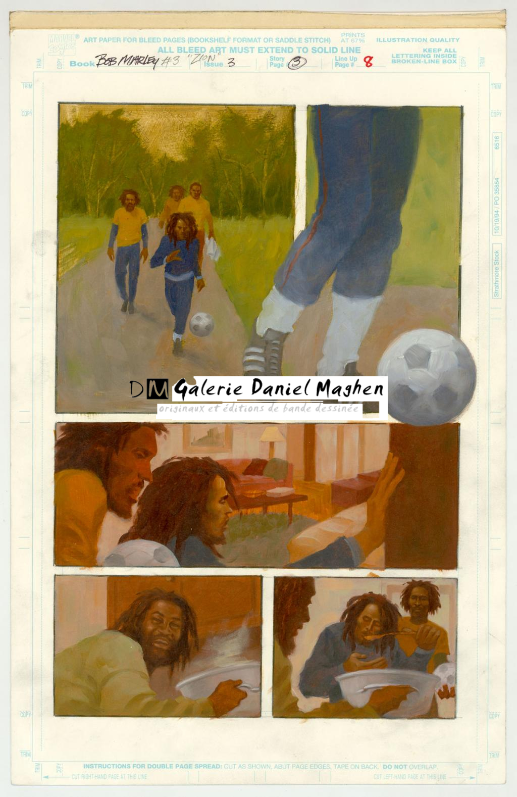 Planche originale - Gene Colan - Acrylique sur papier - 3235