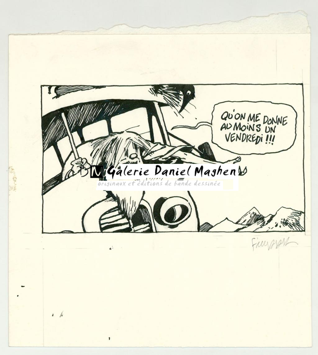 case originale inédite - F'murr - Encre de Chine sur papier - 3718