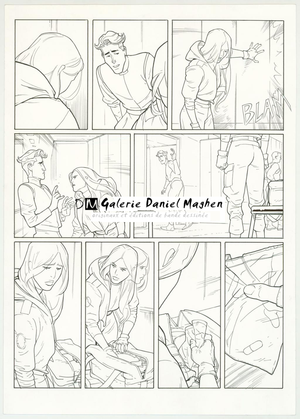 Planche originale - Marcial Toledano - Encre de Chine sur papier - 3266