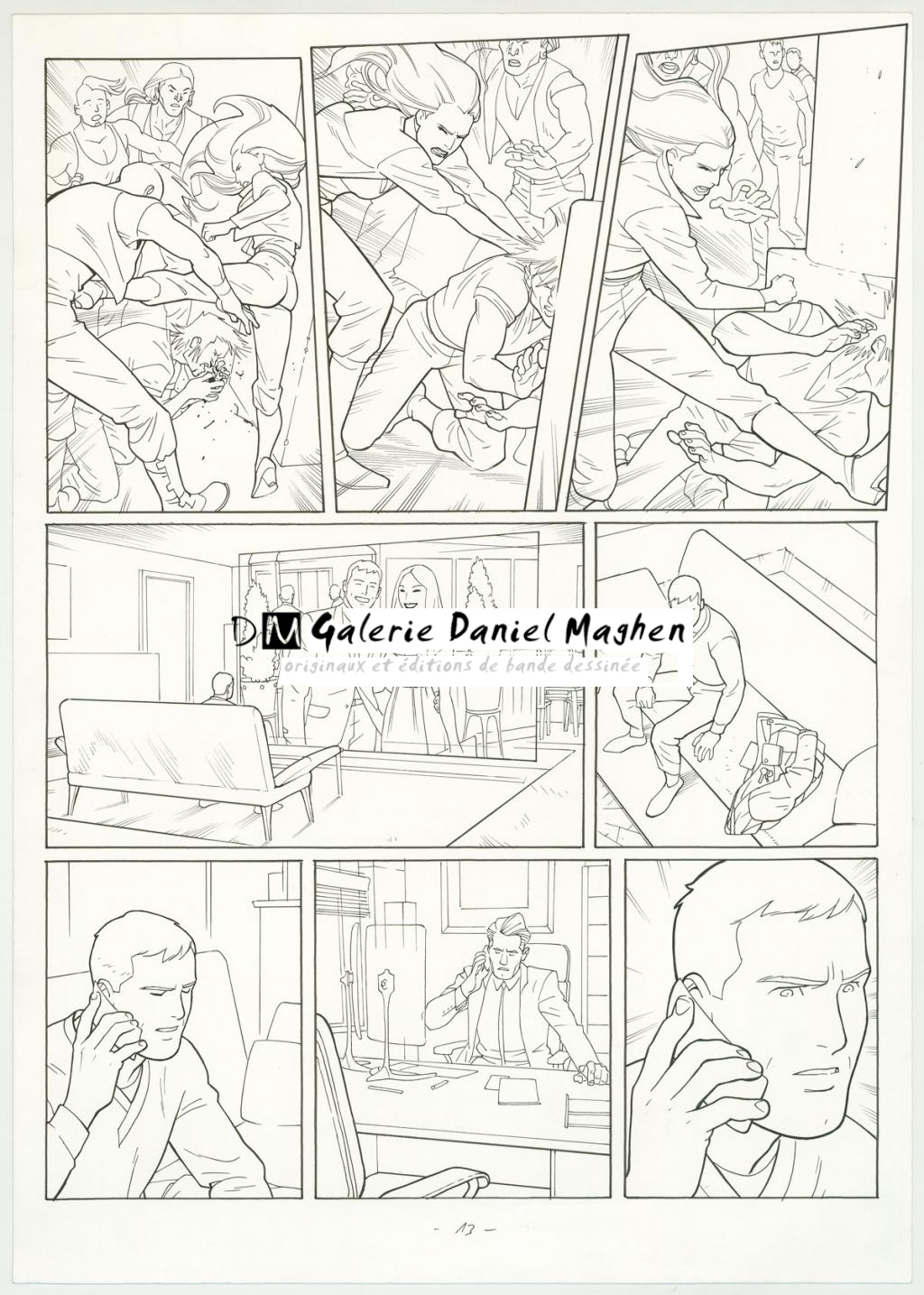 Planche originale - Marcial Toledano - Encre de Chine sur papier - 3272