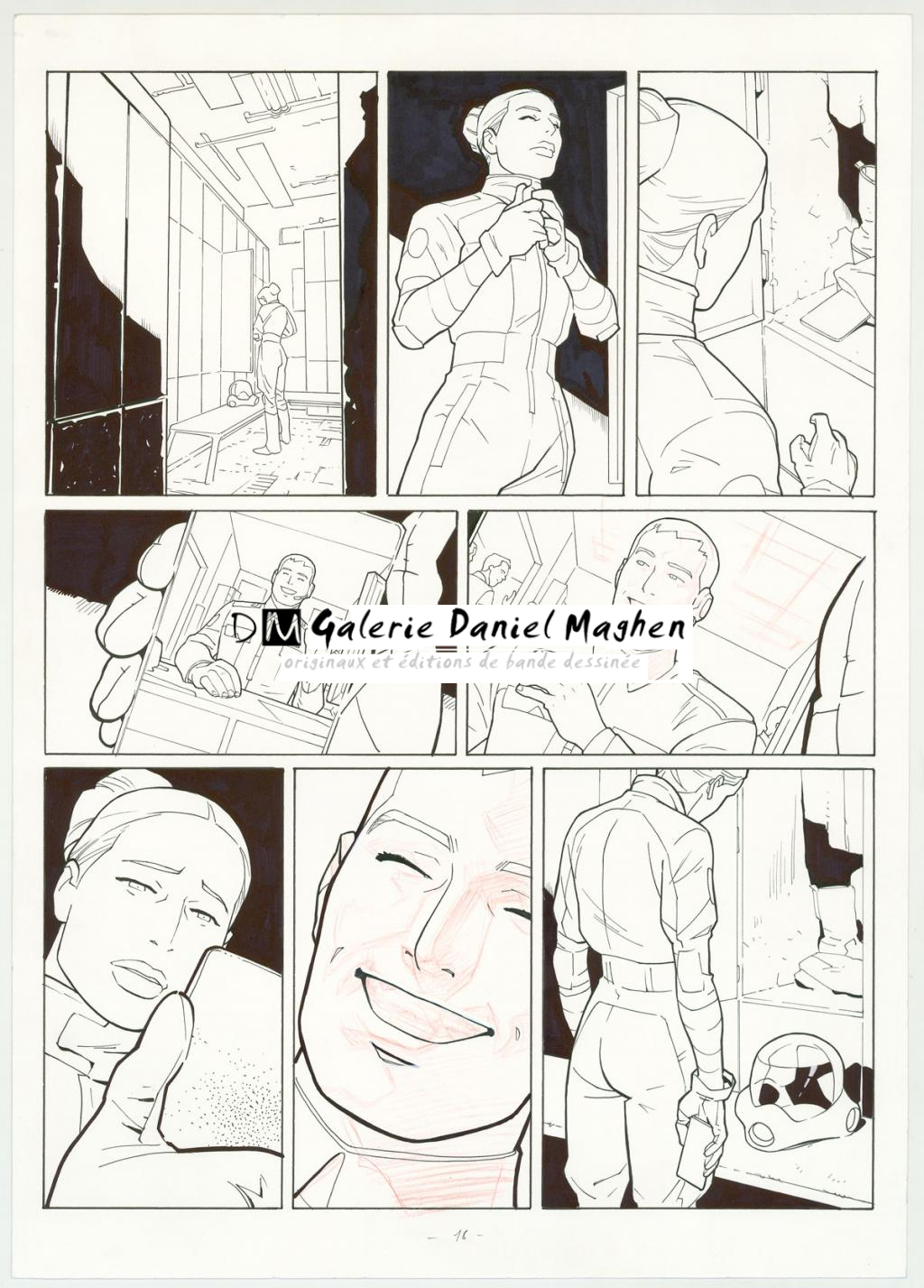 Planche originale - Marcial Toledano - Encre de Chine sur papier - 3277