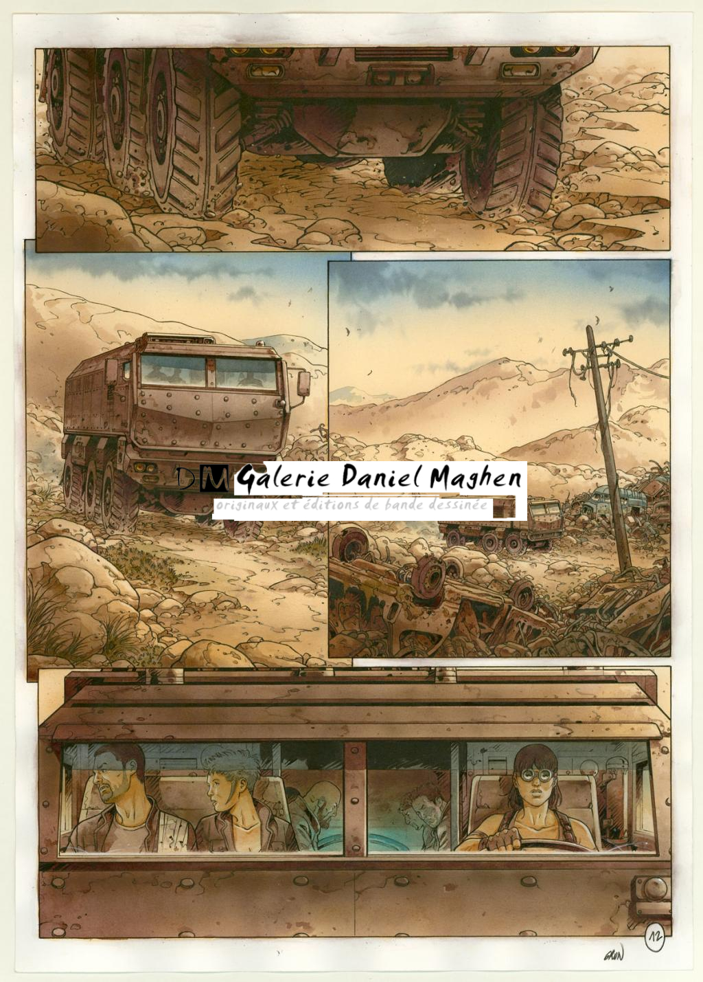 Planche originale n°12 - Grun - Technique mixte - 3325