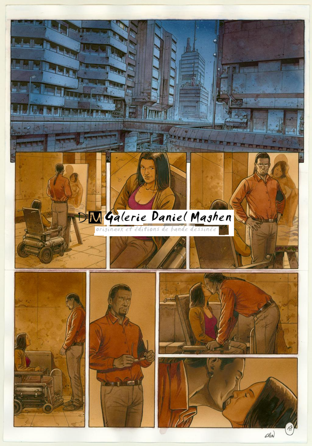 Planche originale n°17 - Grun - Technique mixte - 3324