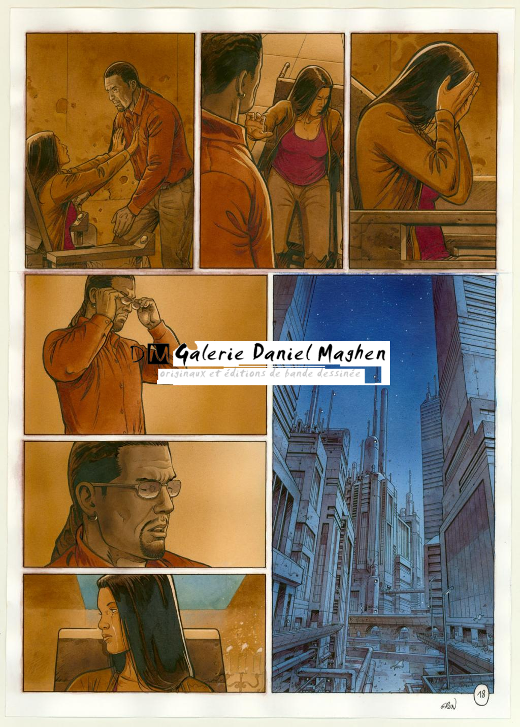 Planche originale n°18 - Grun - Technique mixte - 3323