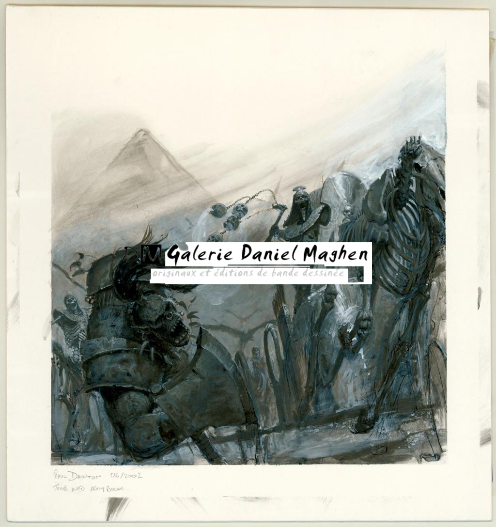Illustration originale "Tomb Kings - Paul Dainton - Acrylique et encre de Chine sur papier - 3303