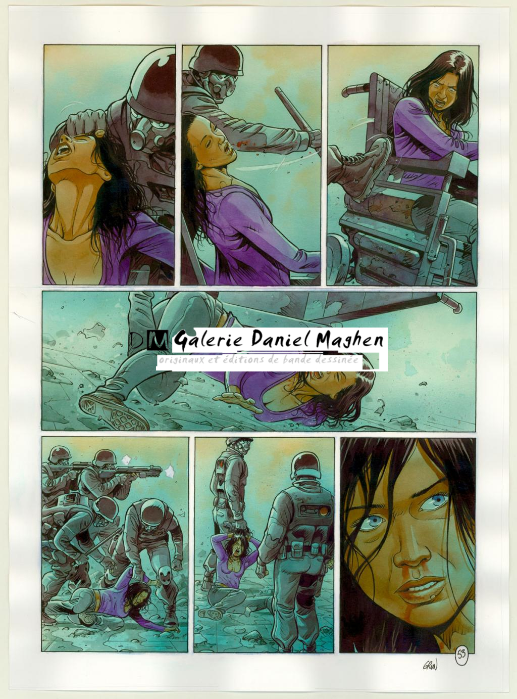 Planche originale n°53 - Grun - Technique mixte - 3308