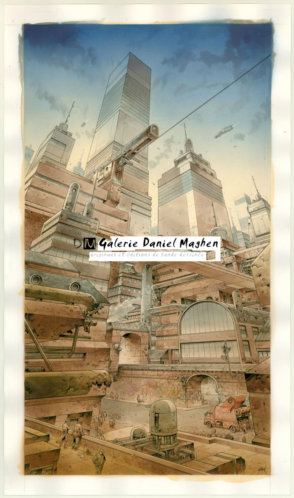 Illustration originale inédite - Grun - Aquarelle, encre et gouache sur papier - 3800