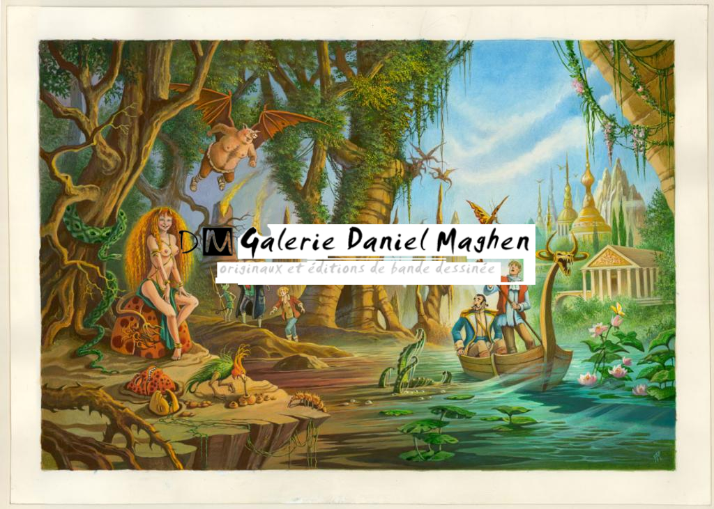 Couverture originale de l'intégrale - Florence Magnin - Gouache sur papier - 4127