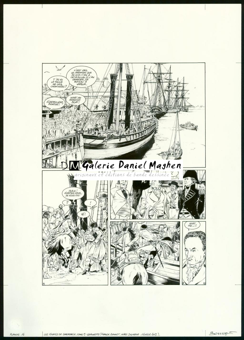 Planche originale - Franck Bonnet - Encre de Chine sur papier - 3357