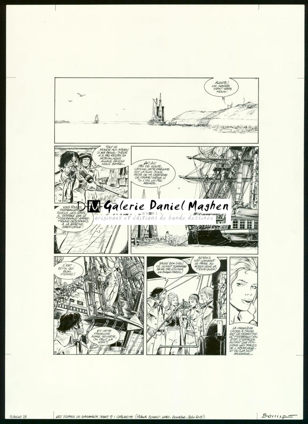 Planche originale - Franck Bonnet - Encre de Chine sur papier - 3356