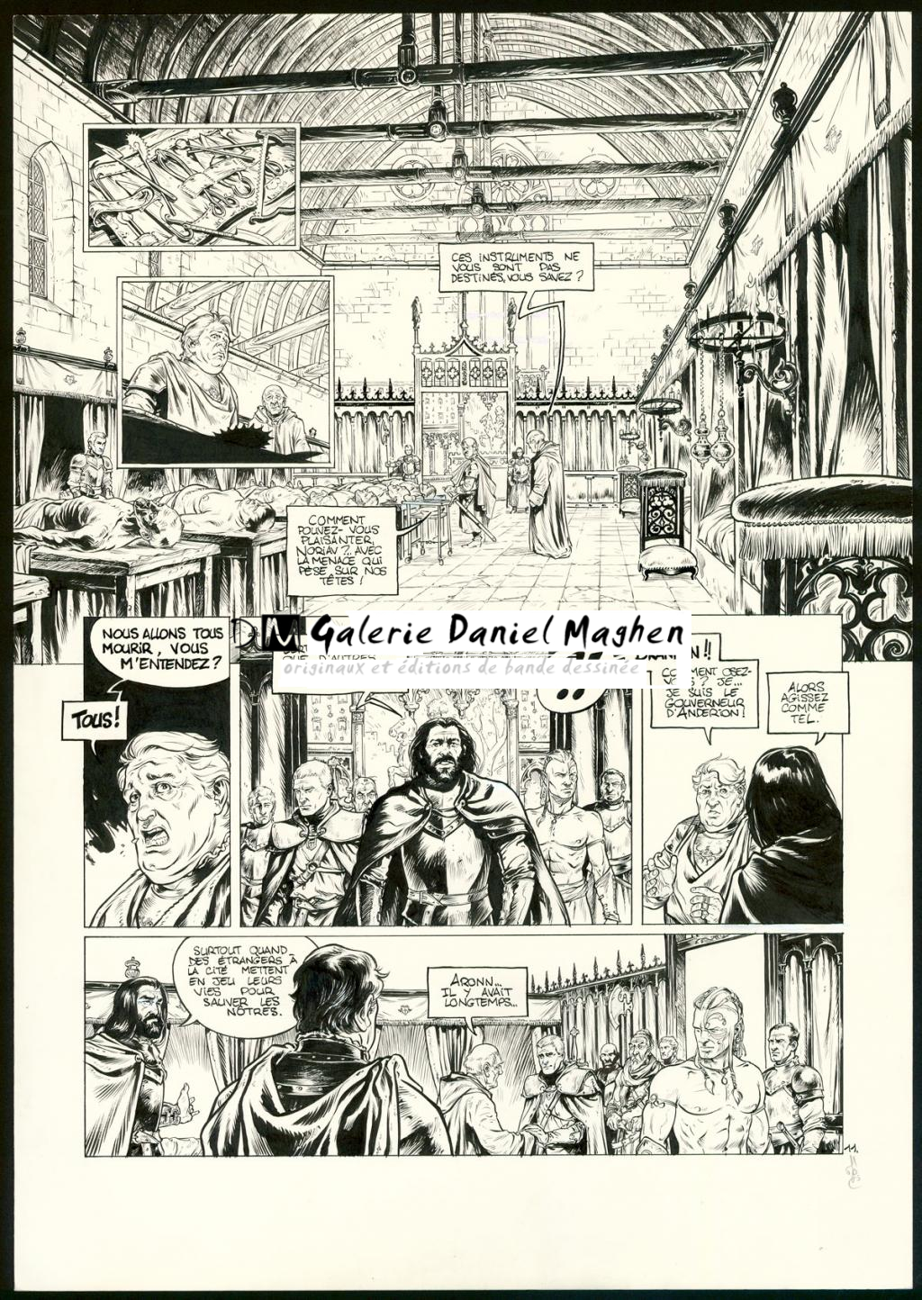 planche originale n°11 - Jean Charles Poupard - Encre de Chine - 3335