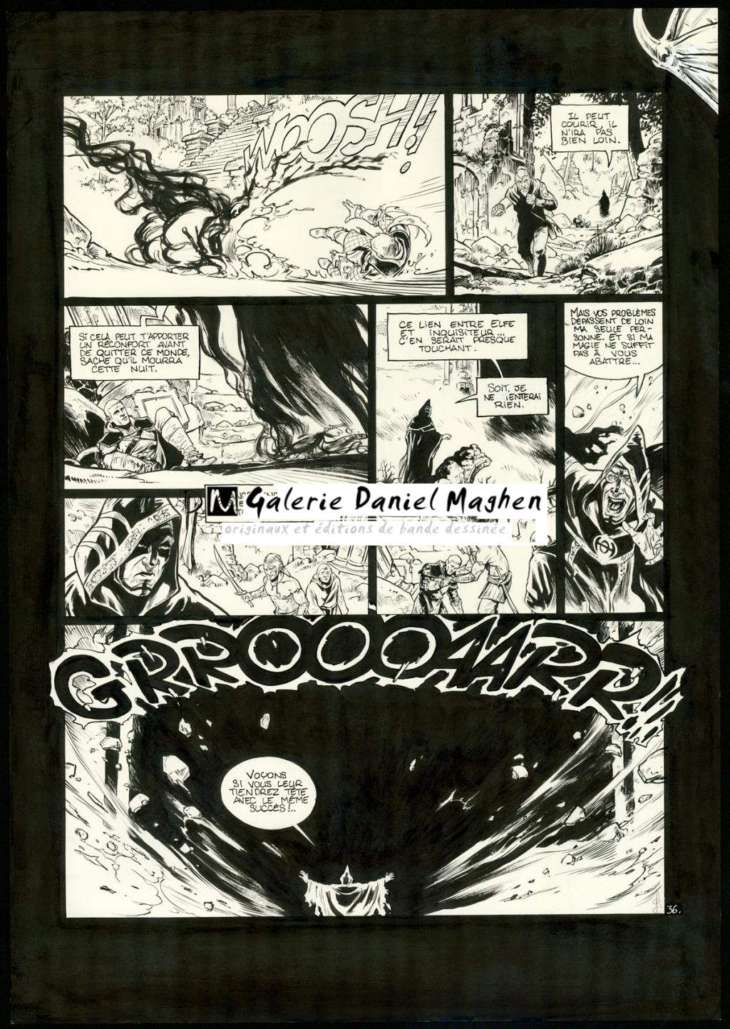 planche originale n°36 - Jean Charles Poupard - Encre de Chine - 3334
